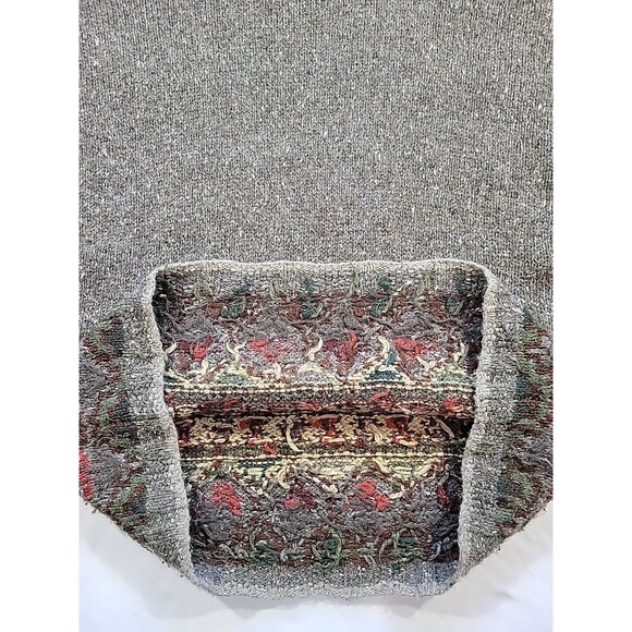 Express Tricot Chunky Knit Sweater Size Med Fair Isle Wool Angora Acrylic Silk - Picture 11 of 15